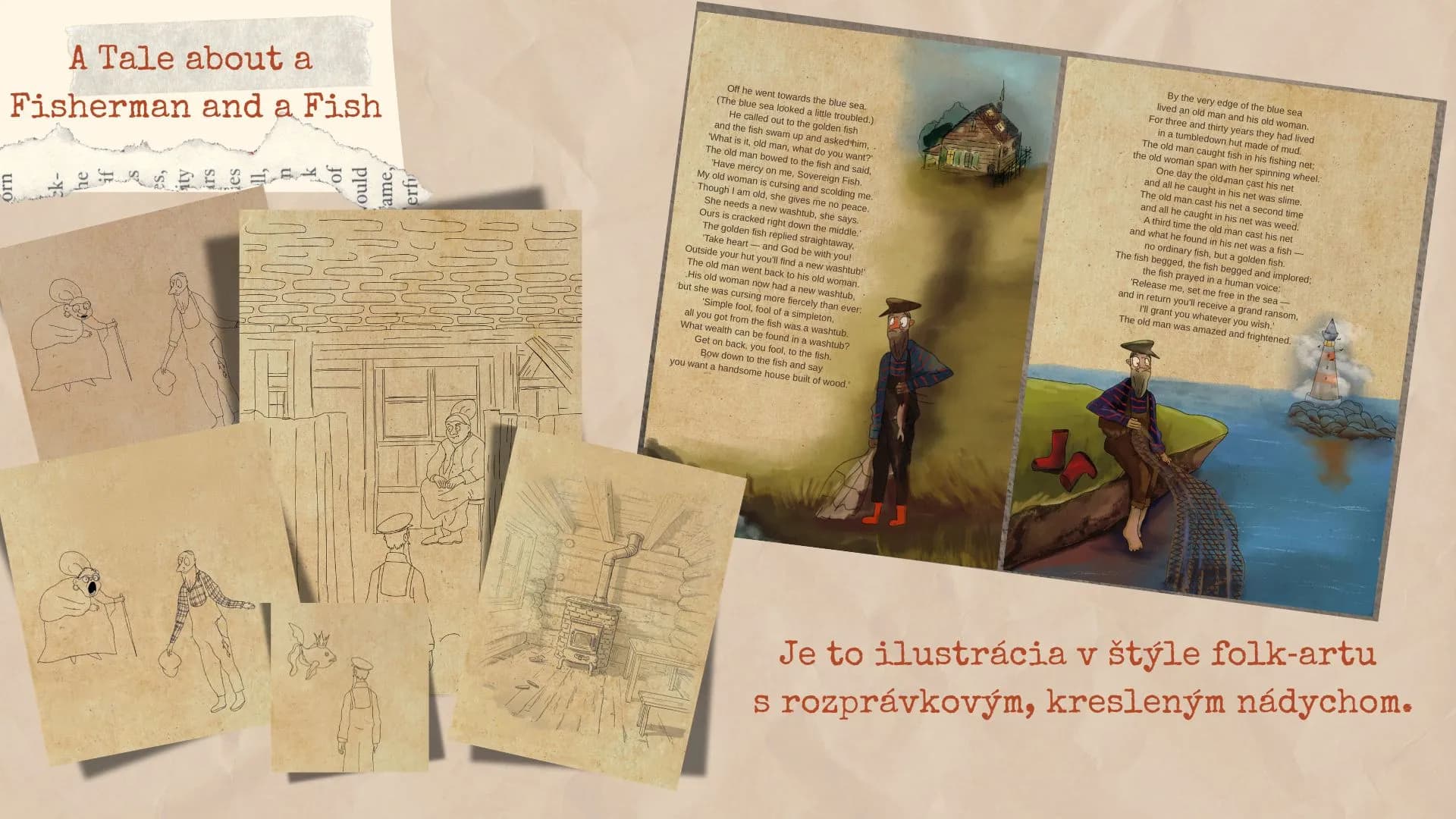 Book project — from sketches to final illustrations