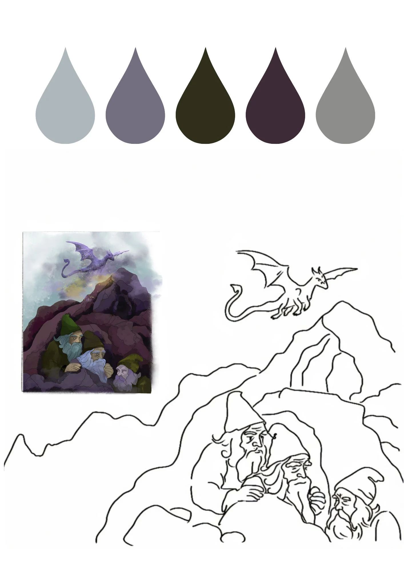 Palette and process: dwarves in the cave