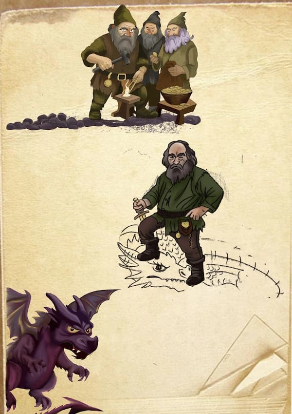 Characters: from sketch to color