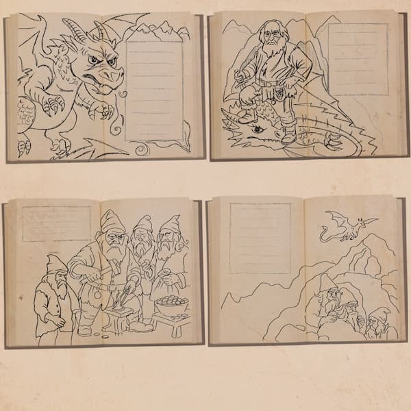 Coloring pages preview from the Sigurd project