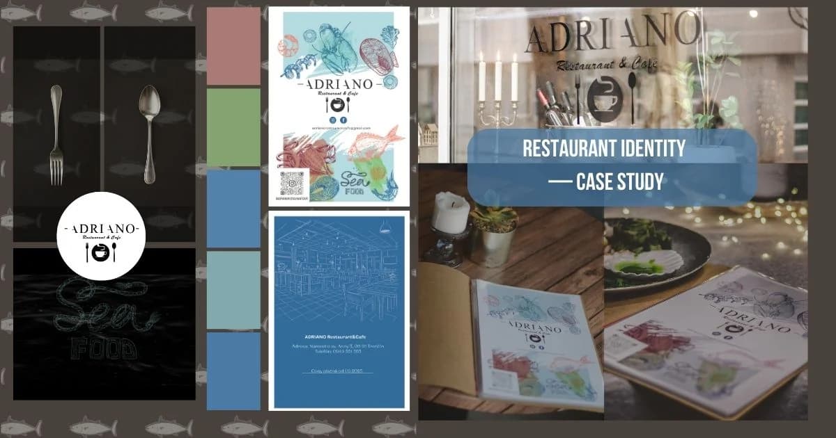 How I Created a Complete Restaurant Identity: The Adriano Case Study